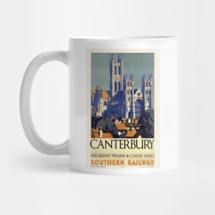 Canterbury UK Vintage Poster 1937 Mug